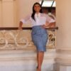 Saia Dalila Jeans Estampada - Imagem 11