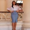 Saia Dalila Jeans Estampada - Imagem 12