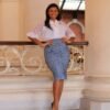 Saia Dalila Jeans Estampada - Imagem 13