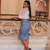 Saia Dalila Jeans Estampada - Imagem 14