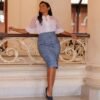 Saia Dalila Jeans Estampada - Imagem 17