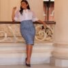 Saia Dalila Jeans Estampada - Imagem 16