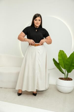 Blusa Marlene Gola Franzida - Imagem 6